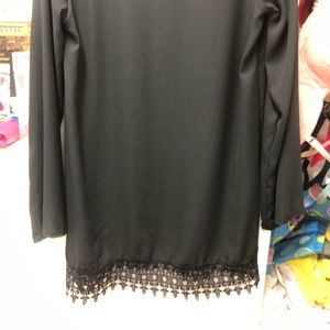 Black long sleeve top